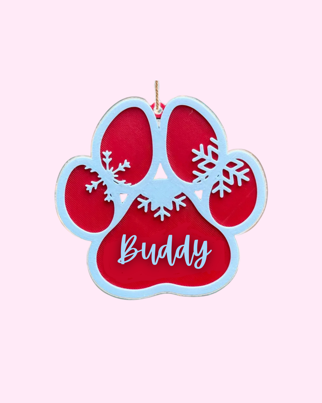 Puppy Paw Ornament