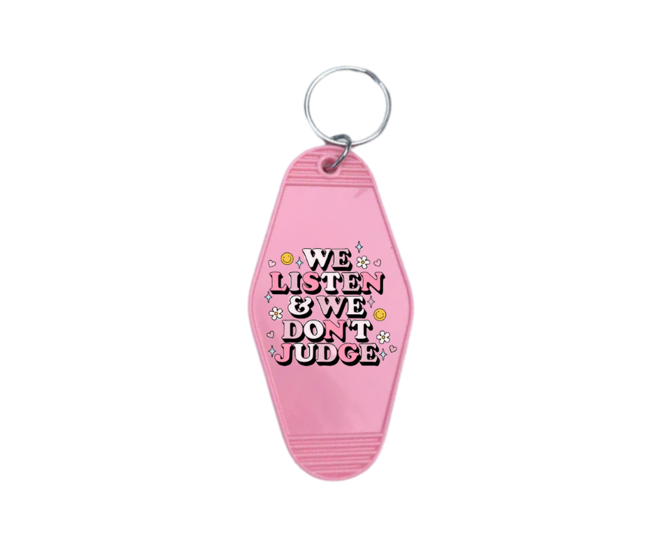 We Listen Keychain