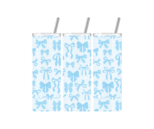 Blue Bow Tumbler