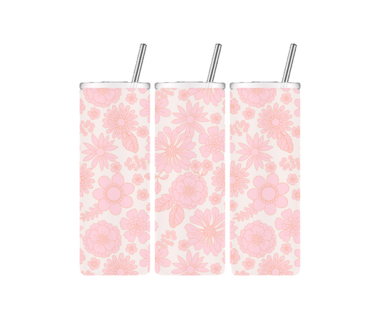 Pink Florist Tumbler