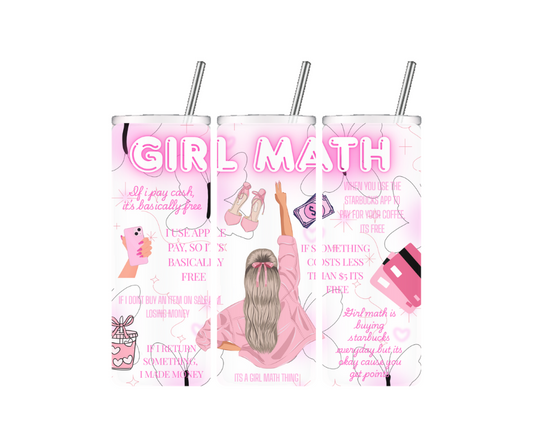 Girl Math Tumbler